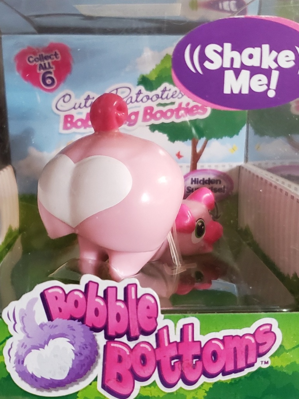 Bobble Bottoms Cutie Patooties Series 1 Piggy Wiggle Bobbling Bottom Figure NEW